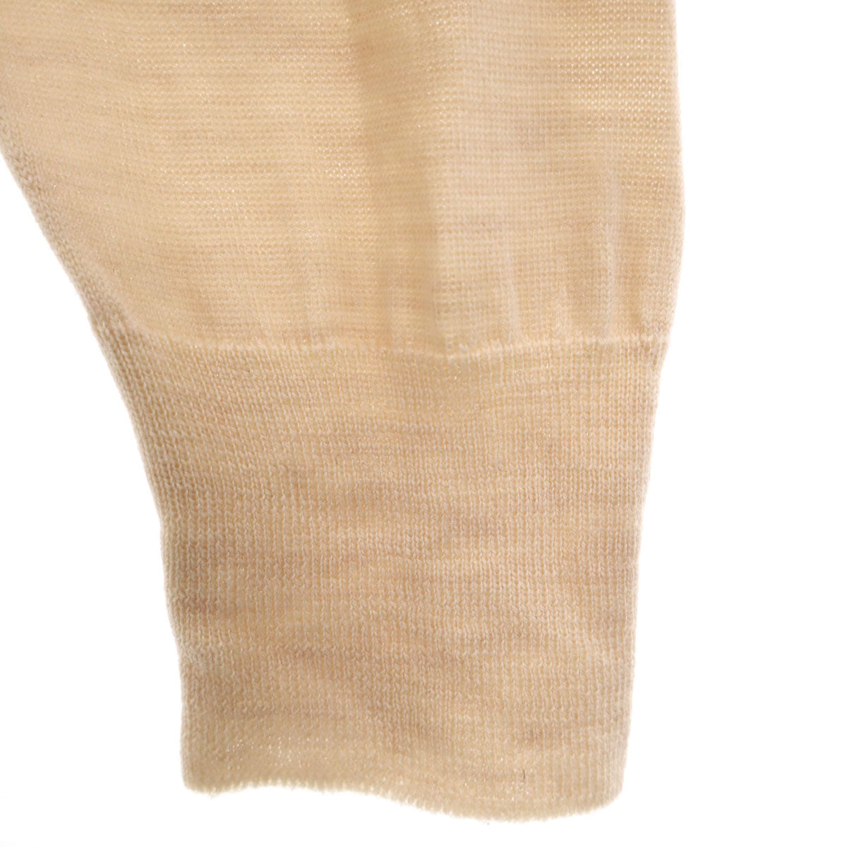 Pringle プリングル 80s 90s スコットランド製 オールド 長袖 ハイゲージ ニット 42 ベージュ セーター メンズ