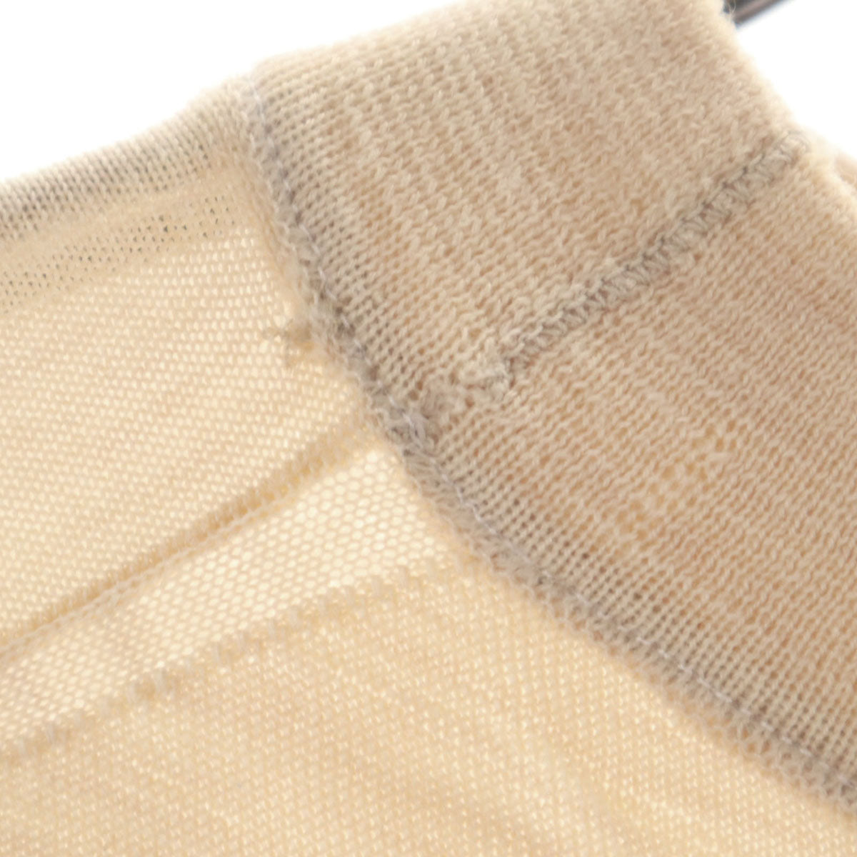 Pringle プリングル 80s 90s スコットランド製 オールド 長袖 ハイゲージ ニット 42 ベージュ セーター メンズ