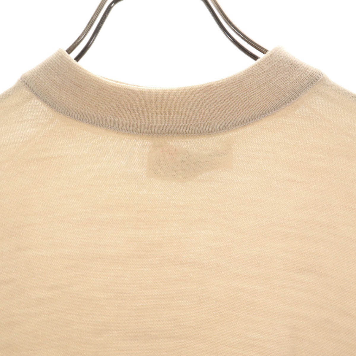 Pringle プリングル 80s 90s スコットランド製 オールド 長袖 ハイゲージ ニット 42 ベージュ セーター メンズ