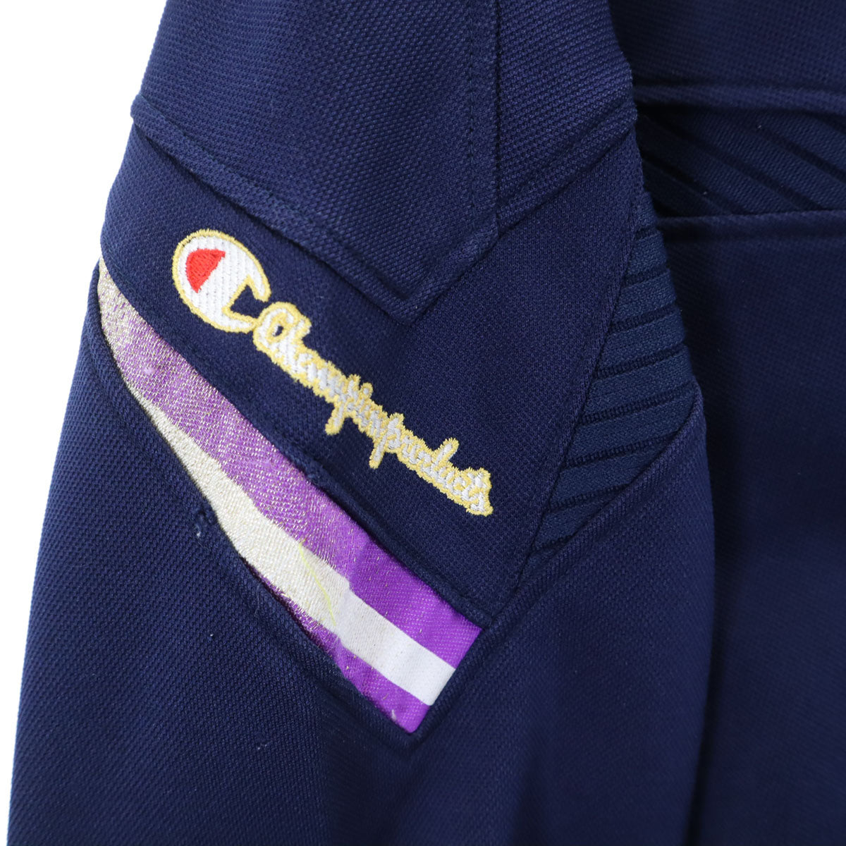 Champion チャンピオン 90s オールド 日本製 トラックジャケット 上下 セットアップ O ネイビー ジャージ メンズ