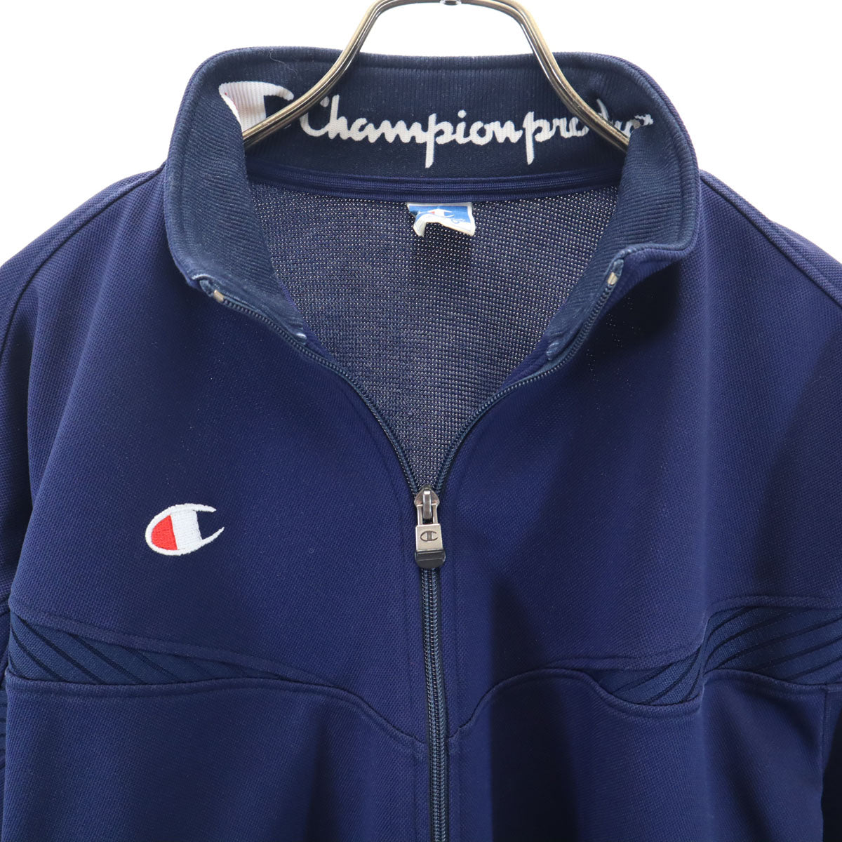 Champion チャンピオン 90s オールド 日本製 トラックジャケット 上下 セットアップ O ネイビー ジャージ メンズ