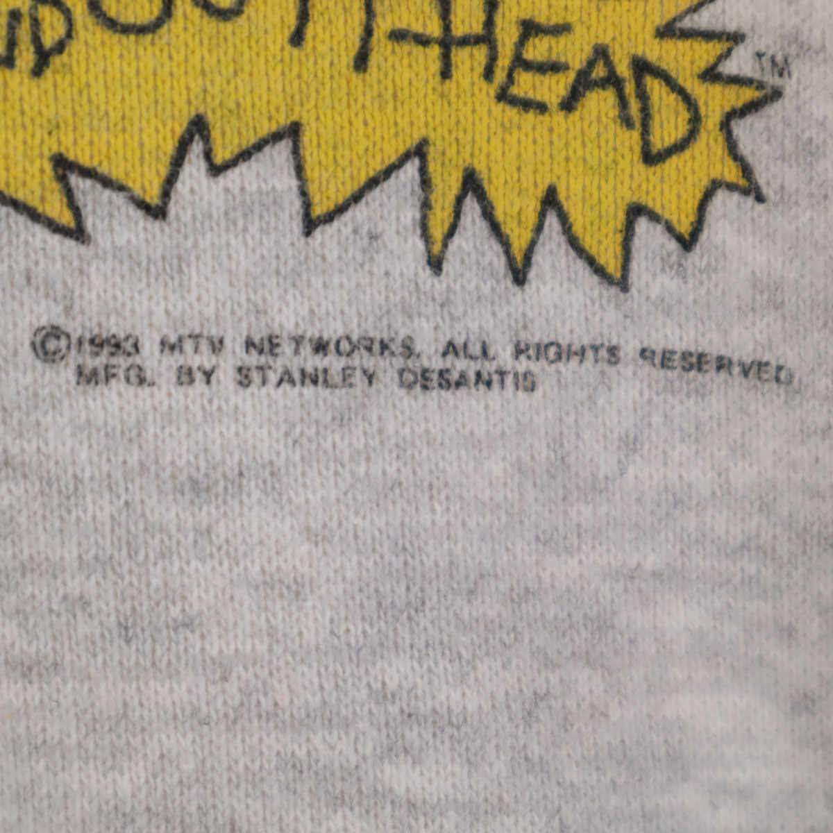 TULTEX タルテックス 90s オールド バックプリント ビーバス&バットヘッド 長袖 スウェット トレーナー L グレー MTV アメキャラ 裏起毛 メンズ