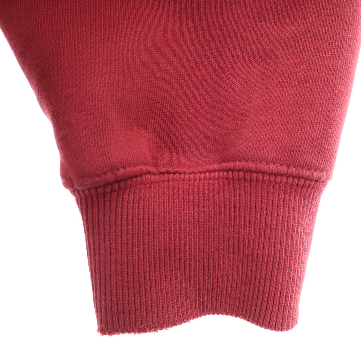 STUSSY ステューシー バックロゴ 長袖 スウェットパーカー M レッド系 裏起毛 メンズ