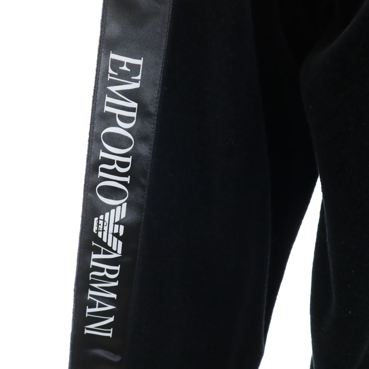 Emporio Armani エンポリオアルマーニ ベロア ジャケット S ブラック UNDER WEAR レディース