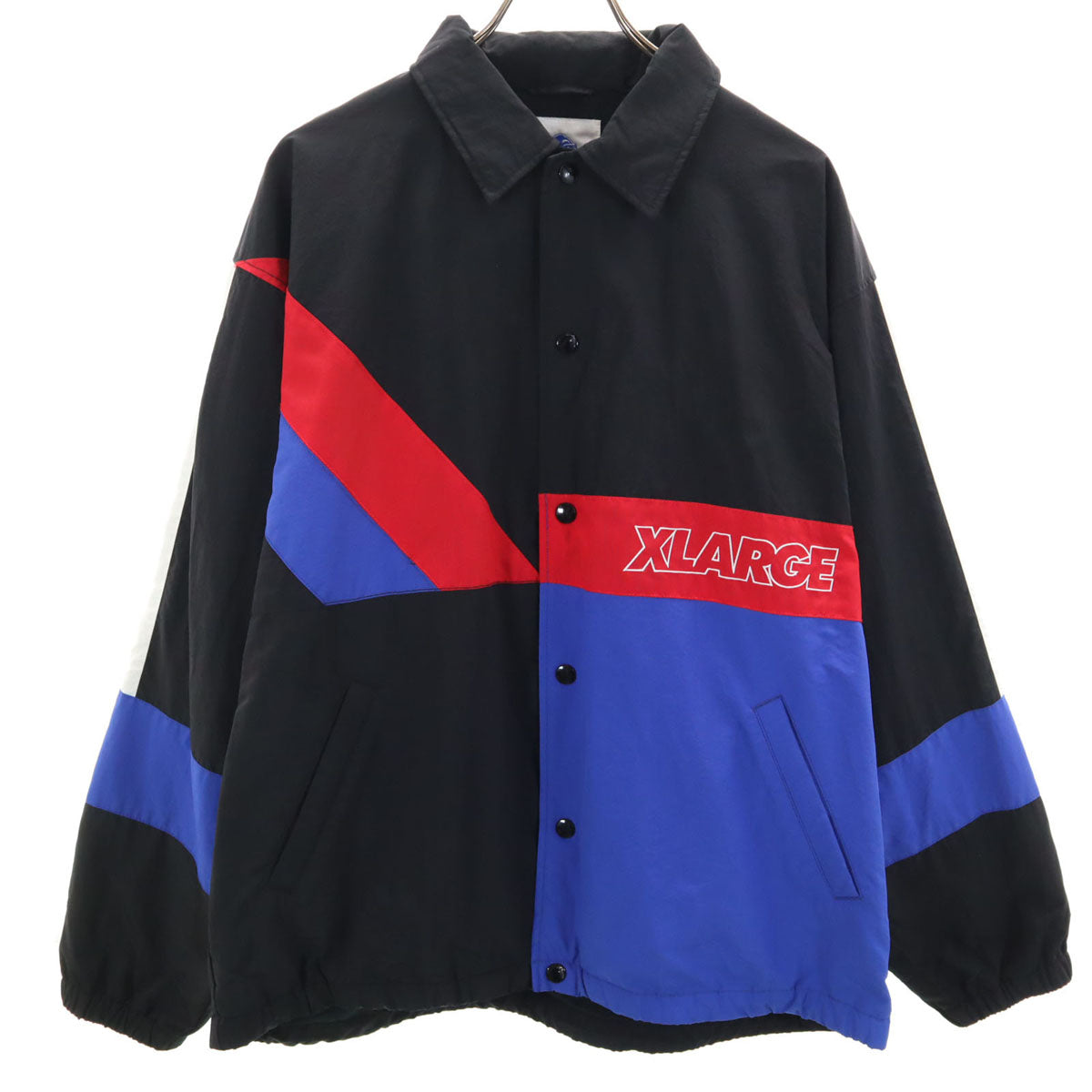 XLARGE エクストララージ コーチジャケット L ブラック 裏トリコット メンズ