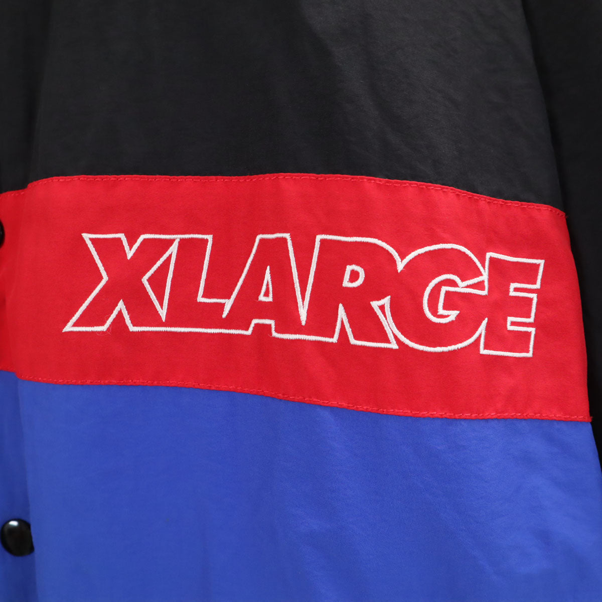 XLARGE エクストララージ コーチジャケット L ブラック 裏トリコット メンズ