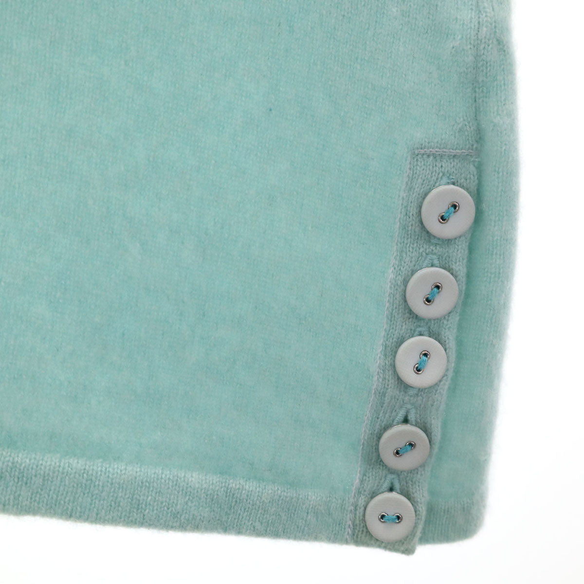 LANVIN COLLECTION ランバン コレクション カシミヤ100% 長袖 タートルネック セーター 38 ミント系 ニット レディース