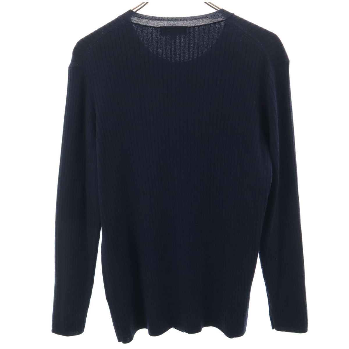 MACKINTOSH LONDON マッキントッシュロンドン 長袖 リブ ニットカーディガン 44 ネイビー レディース