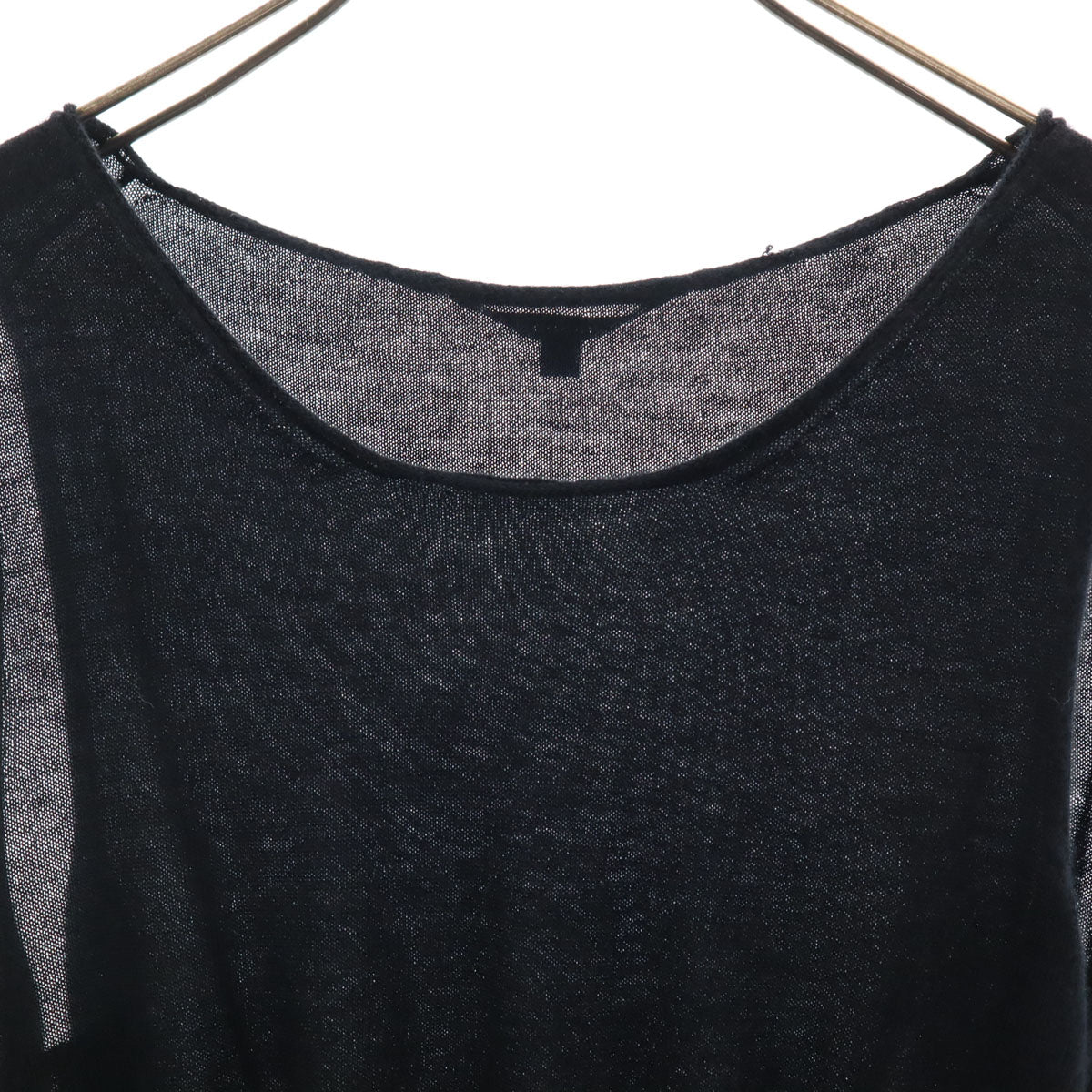 GUCCI グッチ カシミア ノースリーブ ニット M ブラック レディース