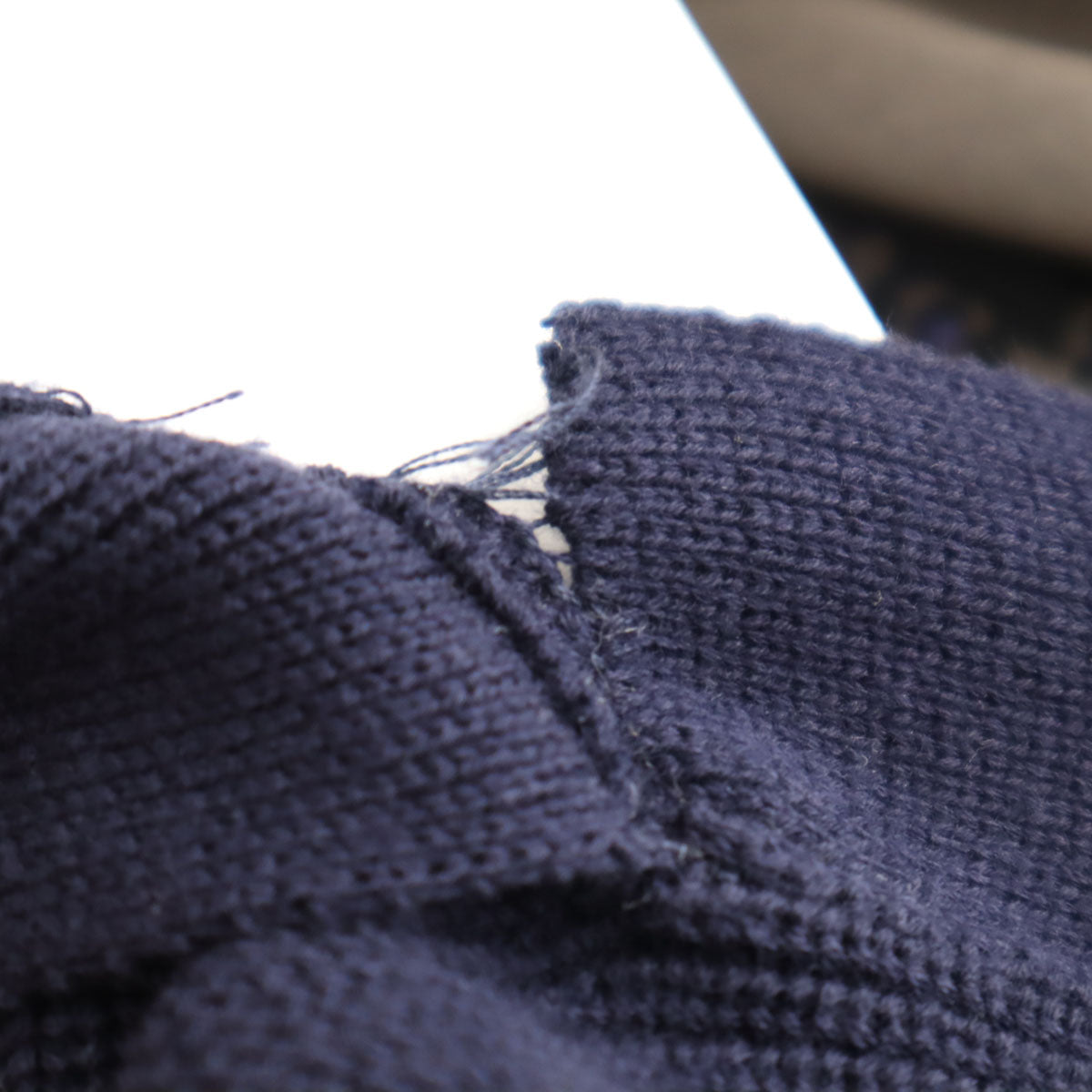 未使用 Sacai サカイ 半袖 ニット 1 ネイビー系 レディース