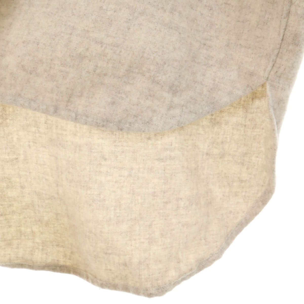 Waverley Woollen Mills 80s 90s オールド 半袖 ハーフボタン ウールシャツ アイボリー系 メンズ