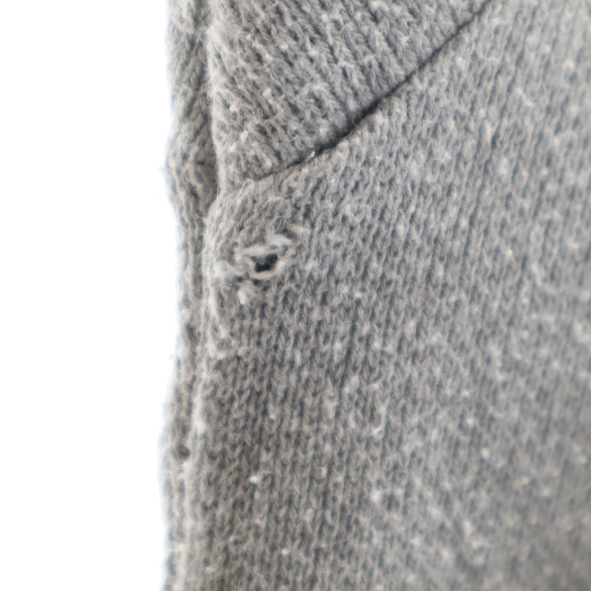 A BATHING APE アベイシングエイプ 日本製 半袖 ニット L グレー系 メンズ