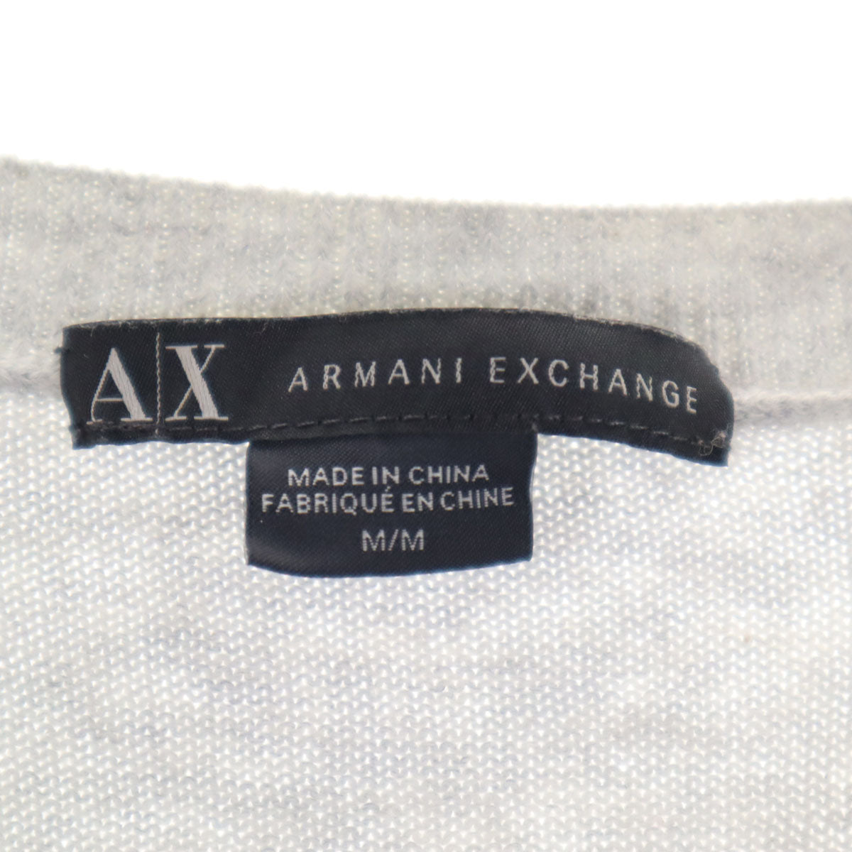ARMANI EXCHANGE アルマーニエクスチェンジ 半袖 ニット M グレー系 レディース