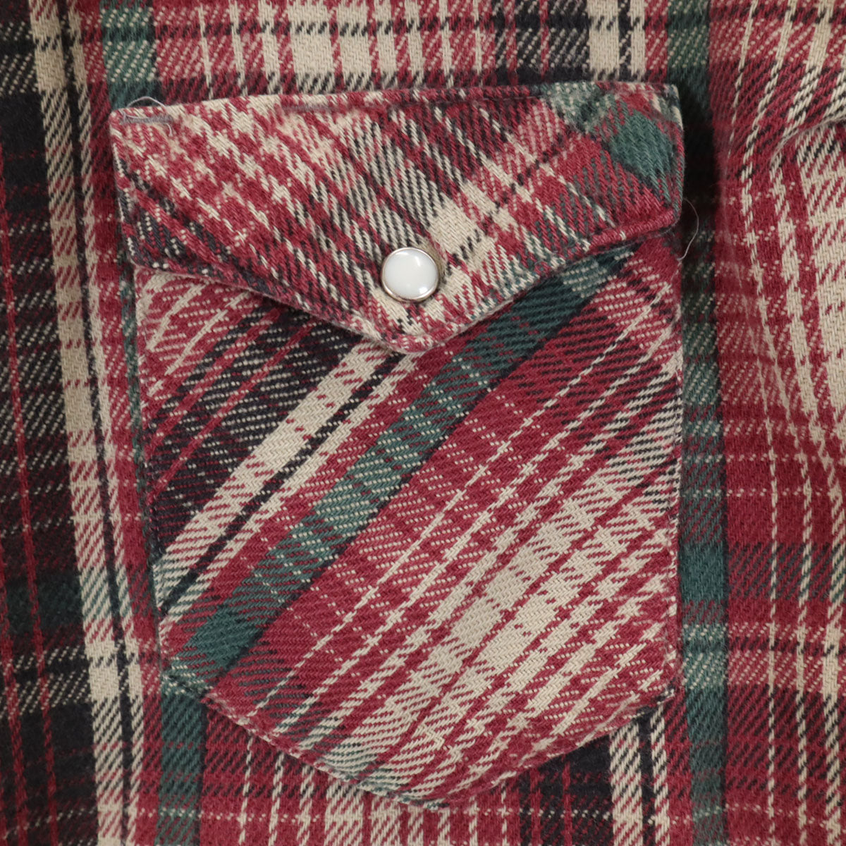 Wrangler ラングラー 90s オールド チェック柄 長袖 ウエスタンシャツ XL レッド系 メンズ
