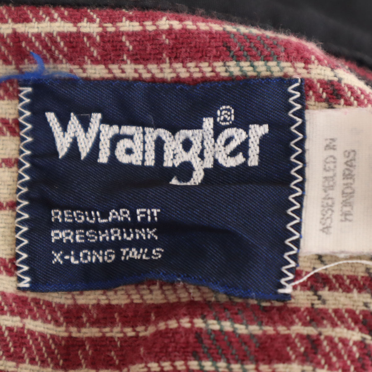 Wrangler ラングラー 90s オールド チェック柄 長袖 ウエスタンシャツ XL レッド系 メンズ