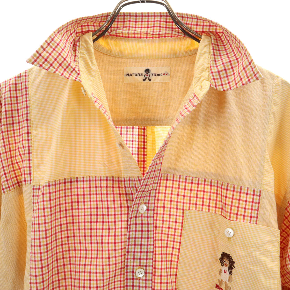 NATURE TRAIL ネイチャートレイル 長袖 シャツ L イエロー系 ピンクハウス レディース