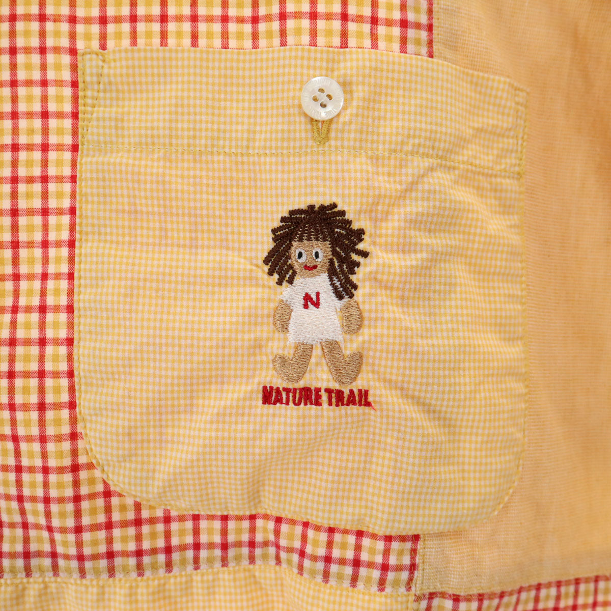 NATURE TRAIL ネイチャートレイル 長袖 シャツ L イエロー系 ピンクハウス レディース