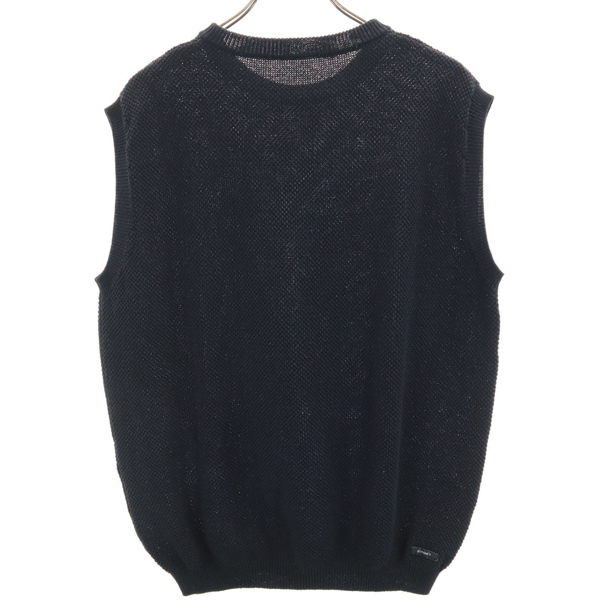 SOPHNET. ソフネット 日本製 ニットベスト M ブラック メンズ