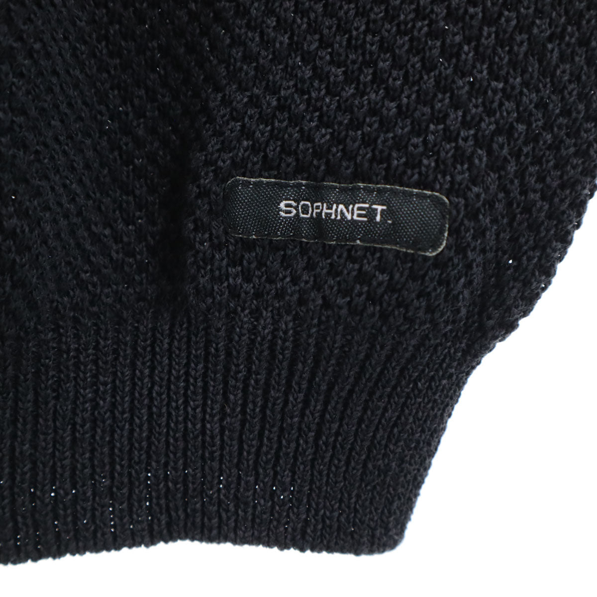 SOPHNET. ソフネット 日本製 ニットベスト M ブラック メンズ