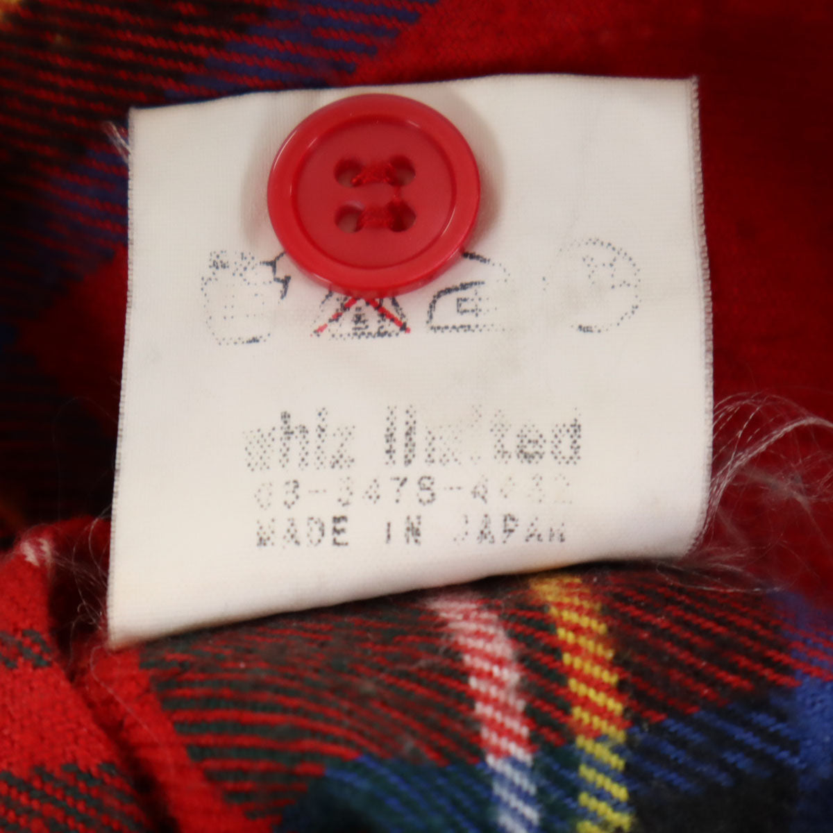WHIZ LIMITED ウィズリミテッド 日本製 チェック柄 長袖 シャツ レッド メンズ