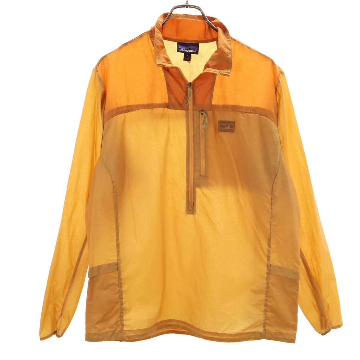 patagonia パタゴニア フーディニスタッシュ ハーフジップ ジャケット M オレンジブラウン系 アウトドア 23410SP24 プルオーバー ポケッタブル メンズ