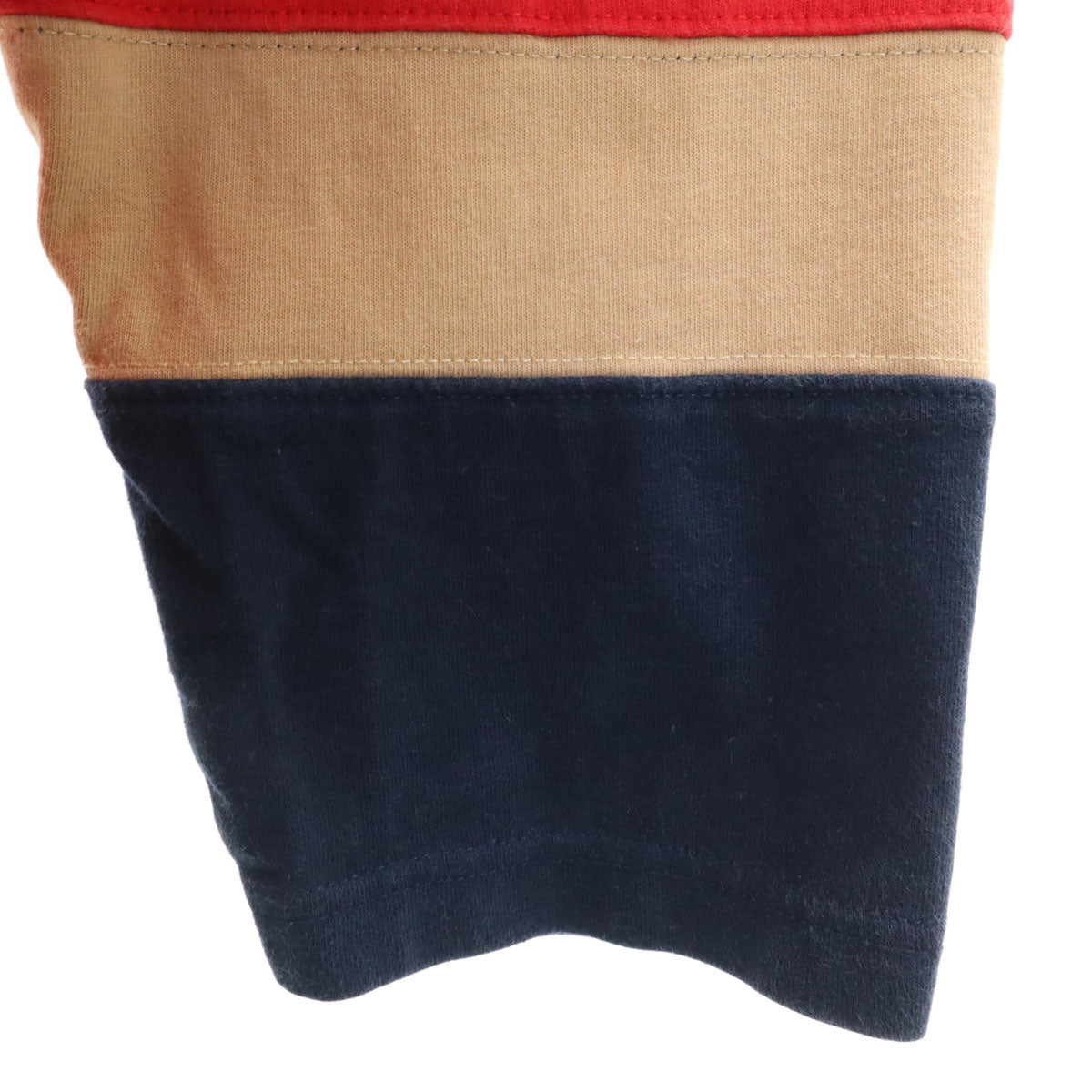 FILA フィラ 90s オールド 長袖 Vネック Tシャツ L ネイビー ロンT メンズ