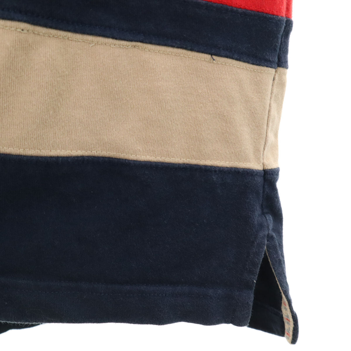 FILA フィラ 90s オールド 長袖 Vネック Tシャツ L ネイビー ロンT メンズ