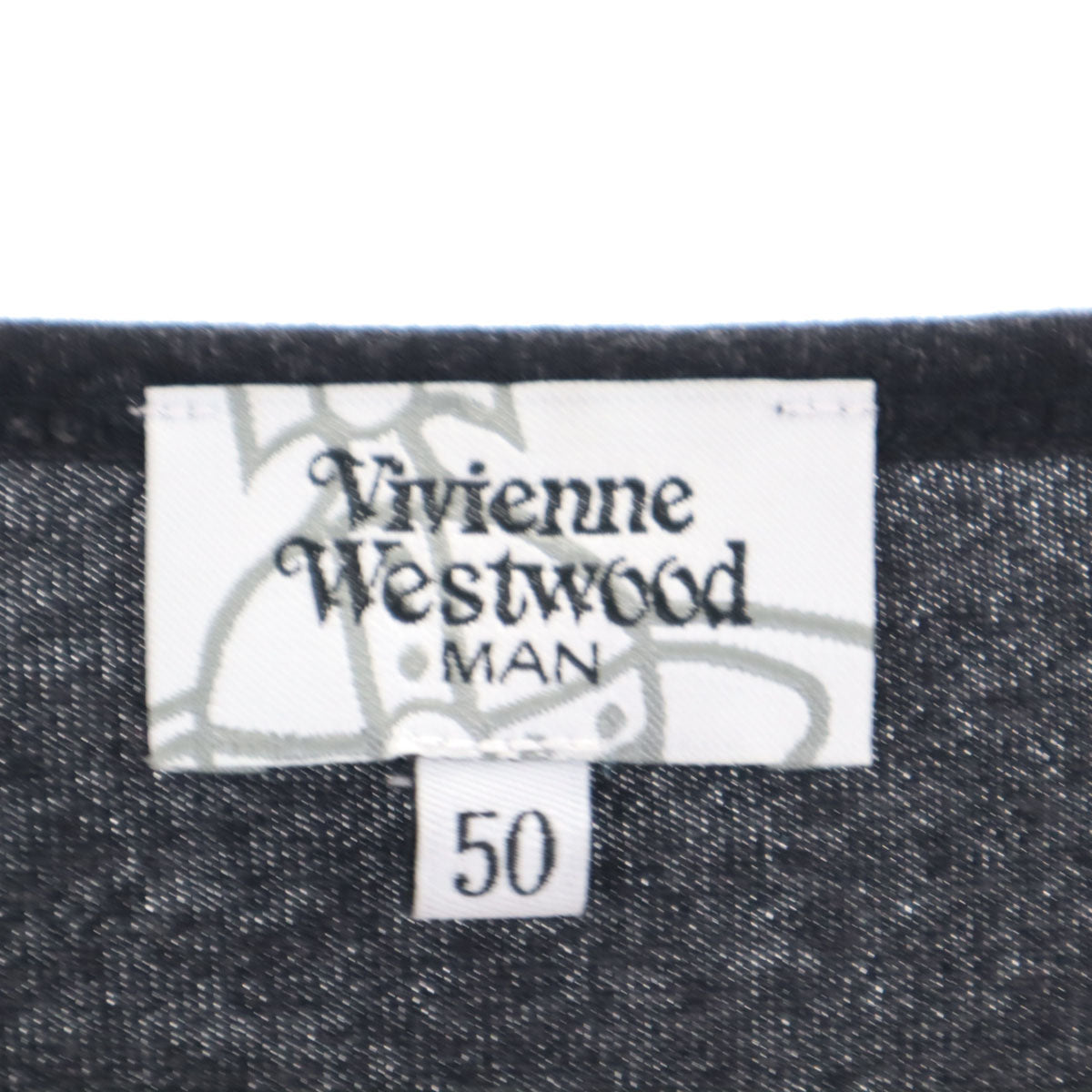 Vivienne WestwoodMAN ヴィヴィアンウエストウッドマン 日本製 長袖 Tシャツ 50 ブラック系 ロンT メンズ