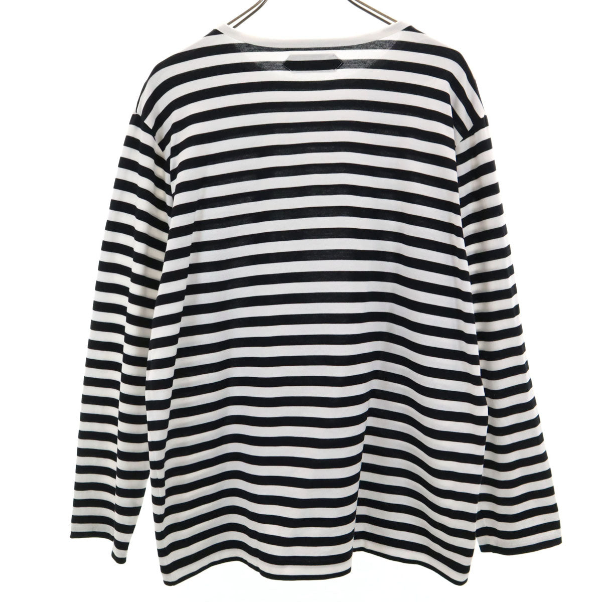 AUBERGE オーベルジュ Brilla per il gusto ブリッラ ペル イル グースト 別注 日本製 ボーダー柄 長袖 Tシャツ 44 ホワイト ロンT メンズ