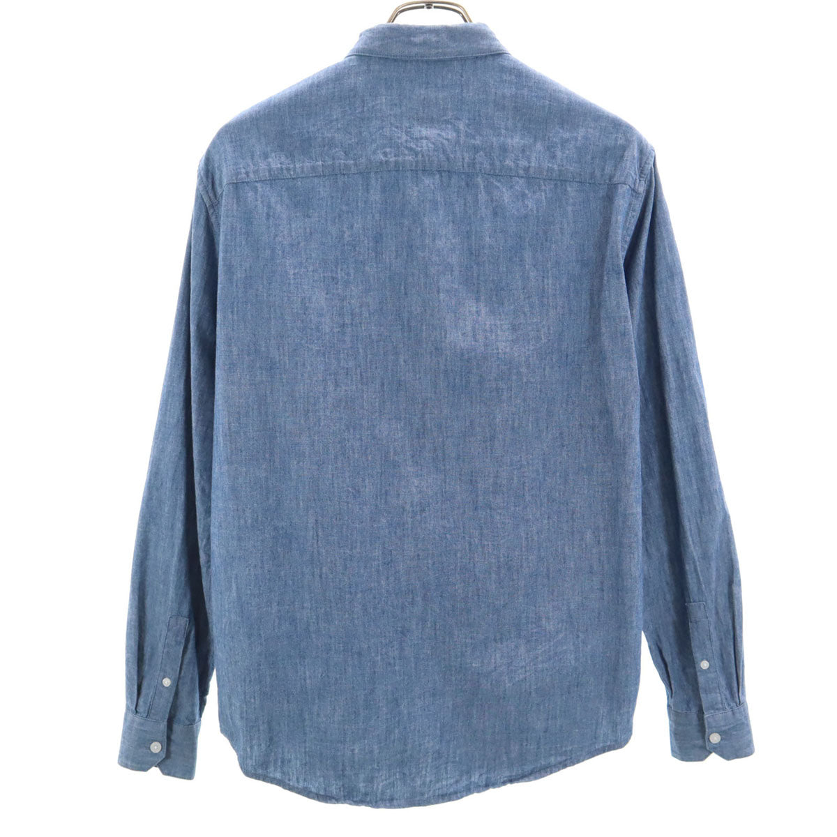 ARMANI EXCHANGE アルマーニエクスチェンジ 長袖 シャンブレーシャツ XS 青紺 メンズ