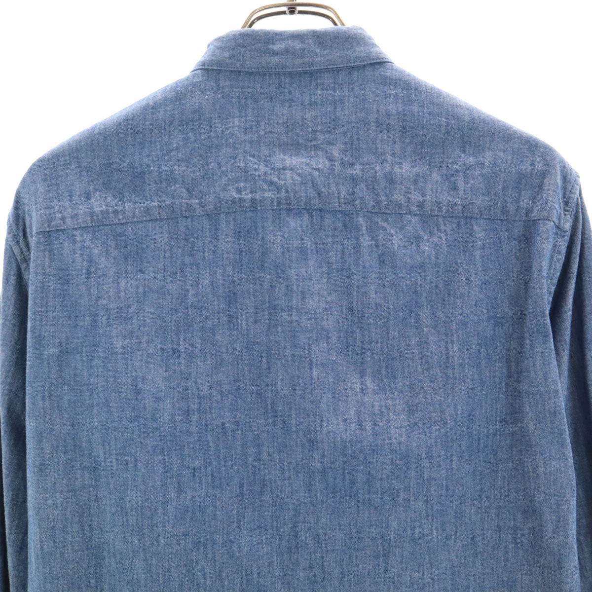 ARMANI EXCHANGE アルマーニエクスチェンジ 長袖 シャンブレーシャツ XS 青紺 メンズ