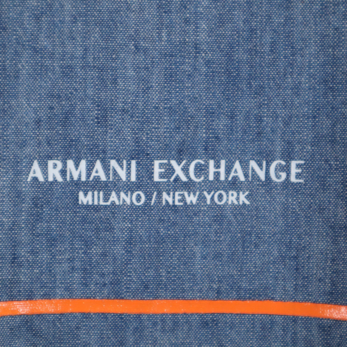 ARMANI EXCHANGE アルマーニエクスチェンジ 長袖 シャンブレーシャツ XS 青紺 メンズ