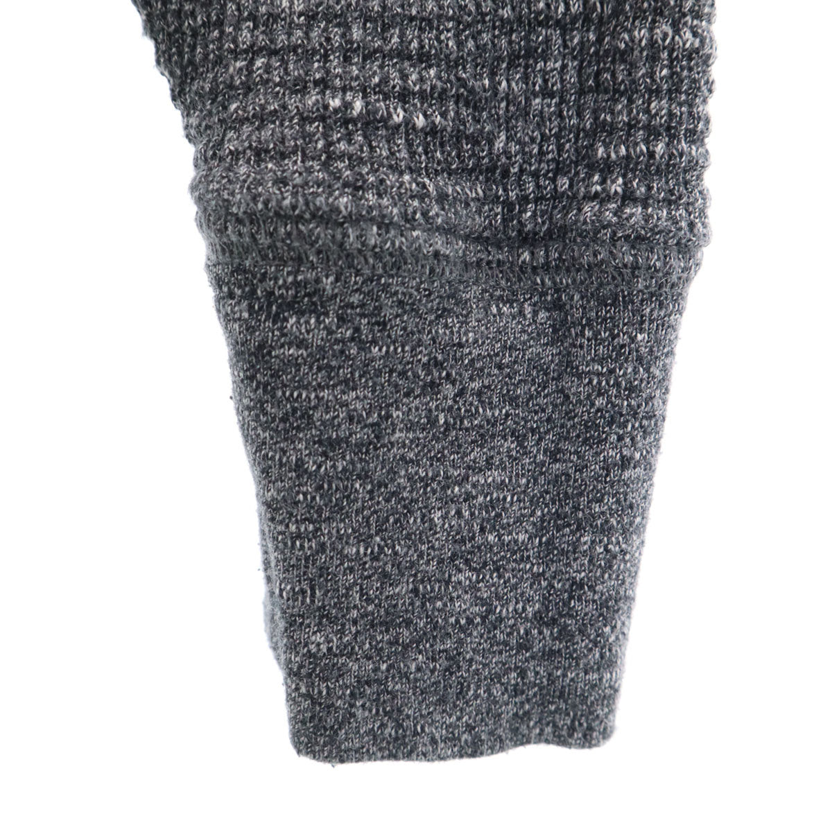 ダブルアールエル RRL 長袖 ヘンリーネック ワッフル ニット XS グレー Ralph Lauren ラルフローレン メンズ