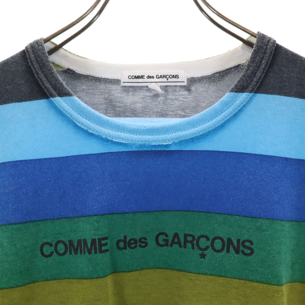 COMME des GARCONS コムデギャルソン 日本製 ボーダー柄 長袖 Tシャツ S マルチ ロンT レディース
