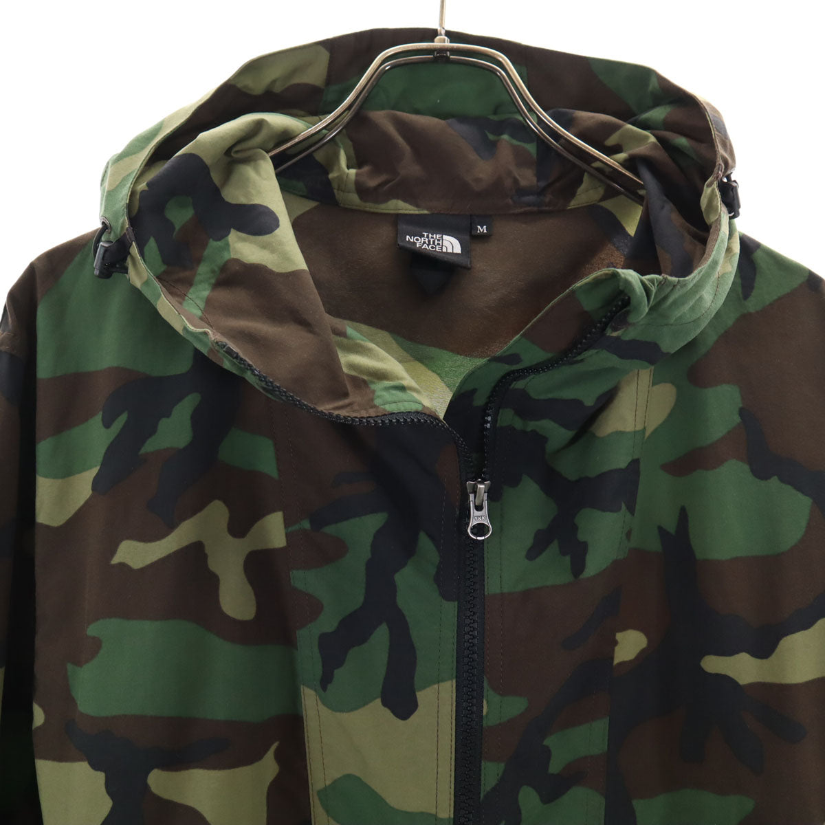 THE NORTH FACE ザノースフェイス 迷彩柄 ノベルティコンパクト ジャケット M カーキ アウトドア NP71535 メンズ
