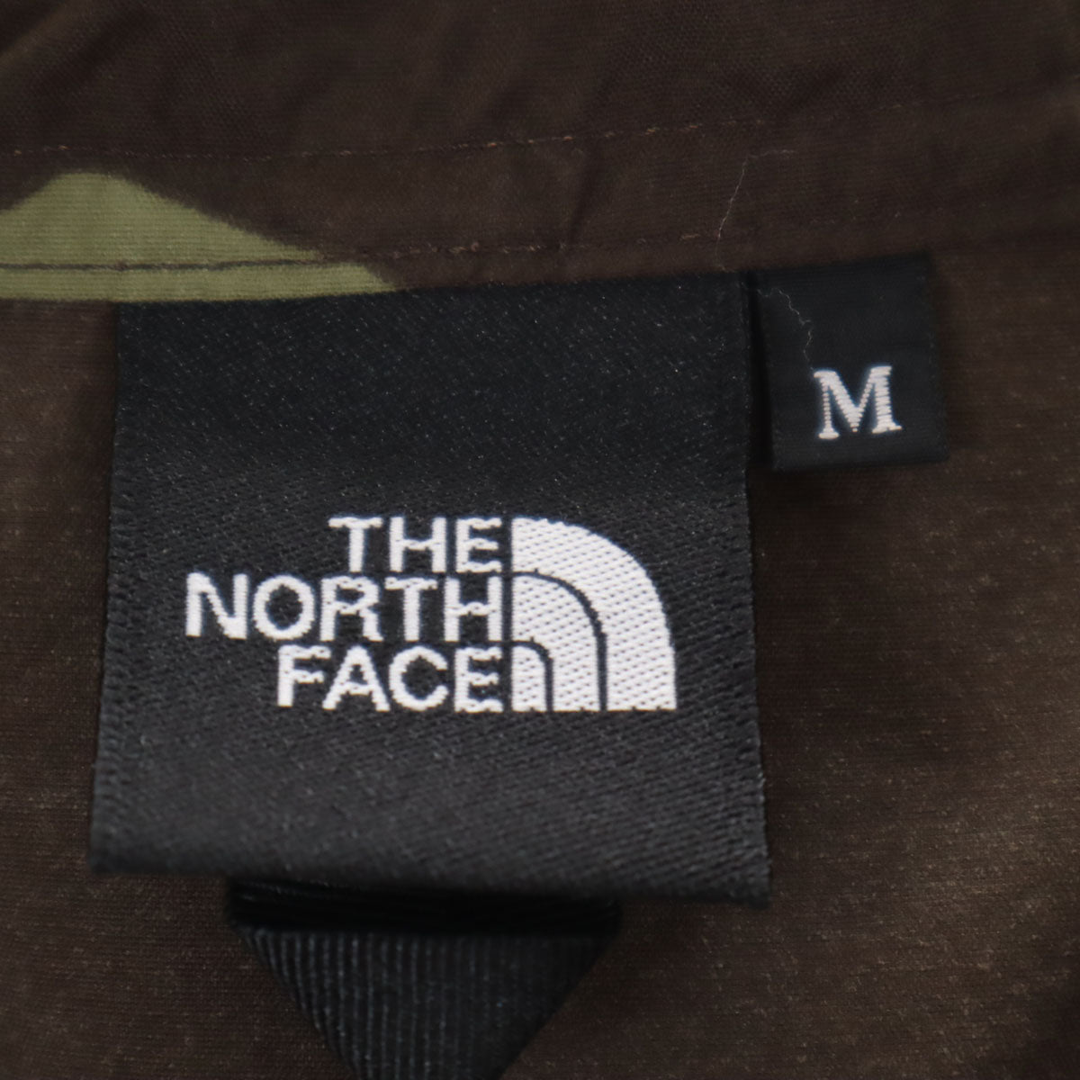 THE NORTH FACE ザノースフェイス 迷彩柄 ノベルティコンパクト ジャケット M カーキ アウトドア NP71535 メンズ