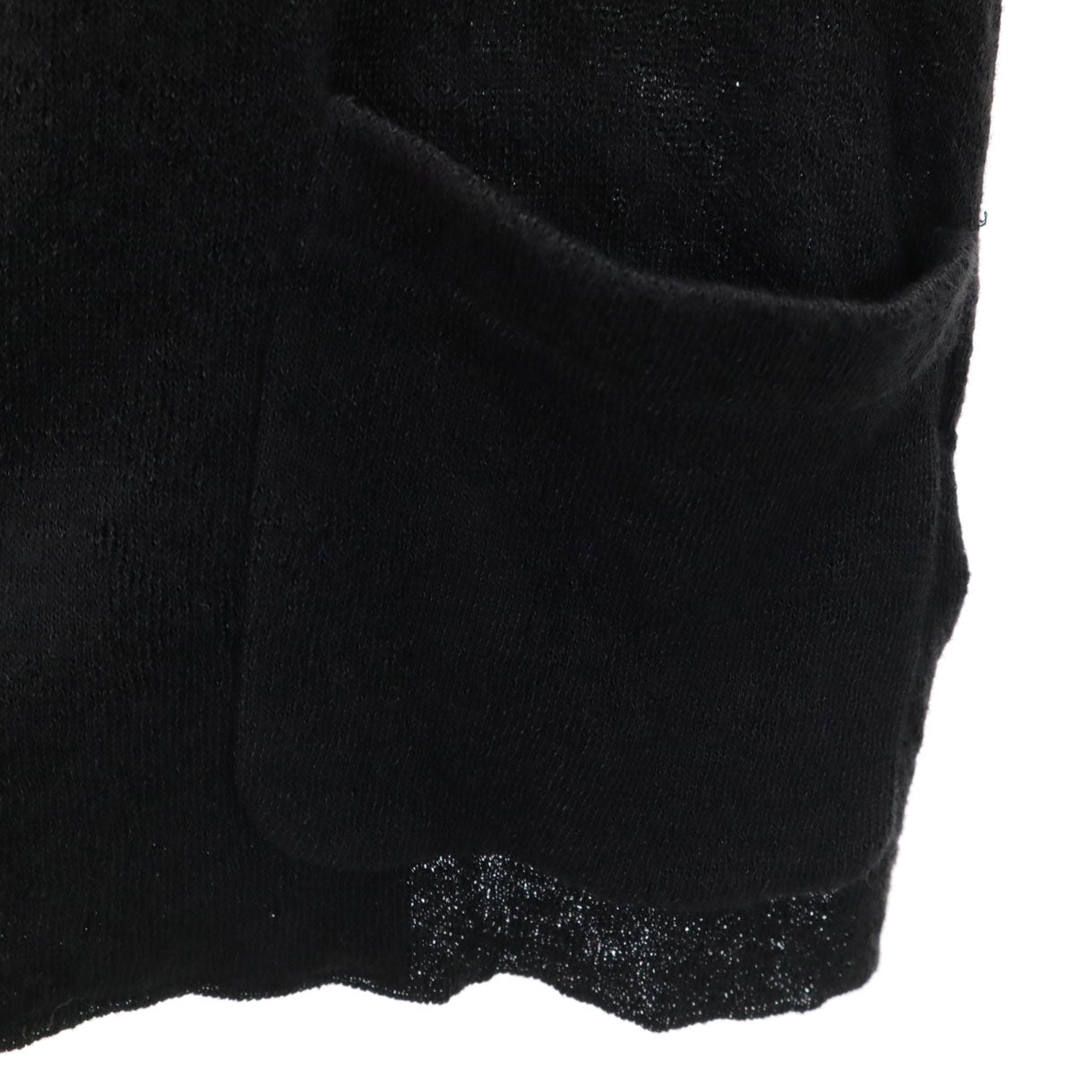 GEMMA.H UOMO ジャンマアッカウォモ イタリア製 リネン スカル 長袖 ニットカーディガン S ブラック メンズ