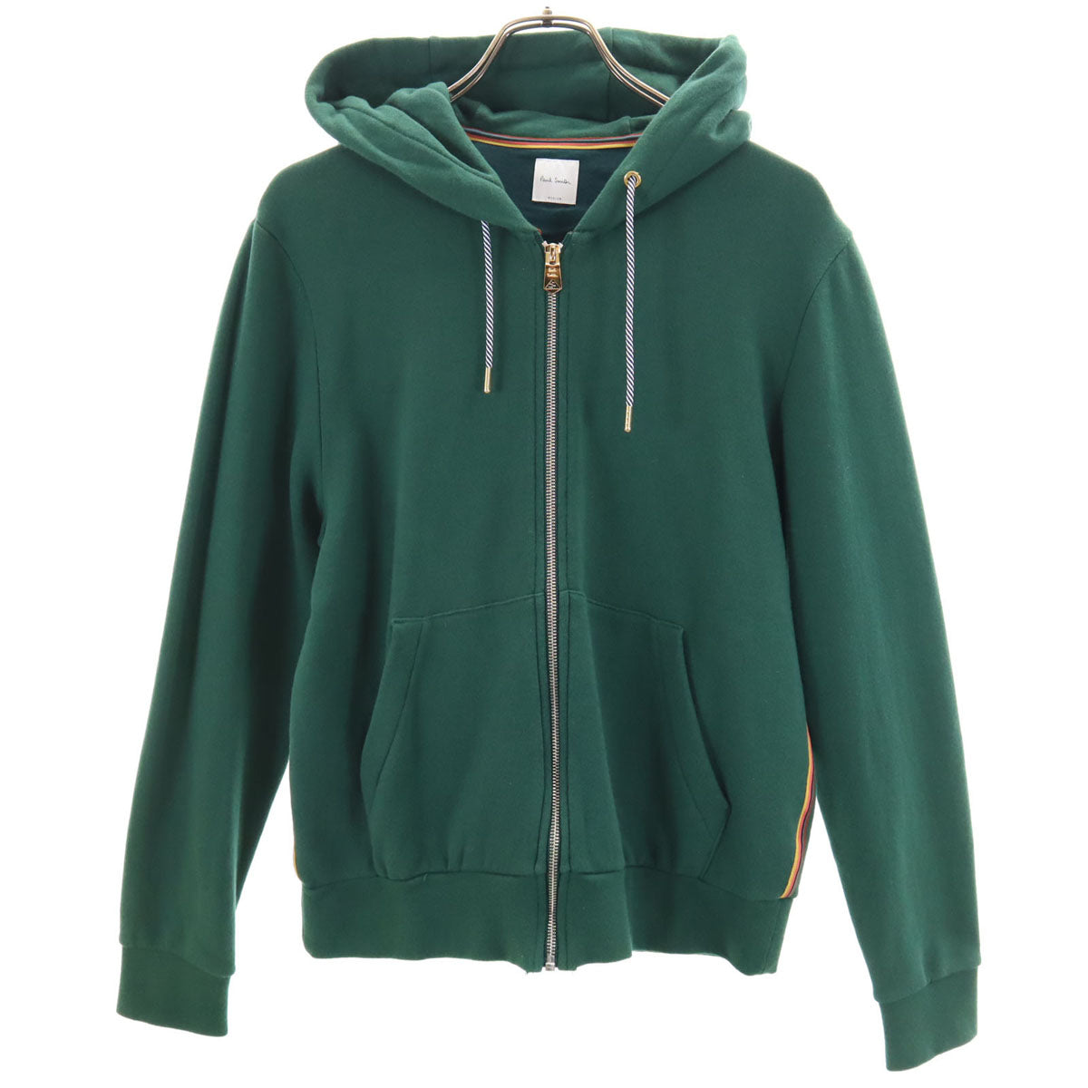 Paul Smith ポールスミス 日本製 長袖 スウェット ジップパーカー M 深緑 メンズ