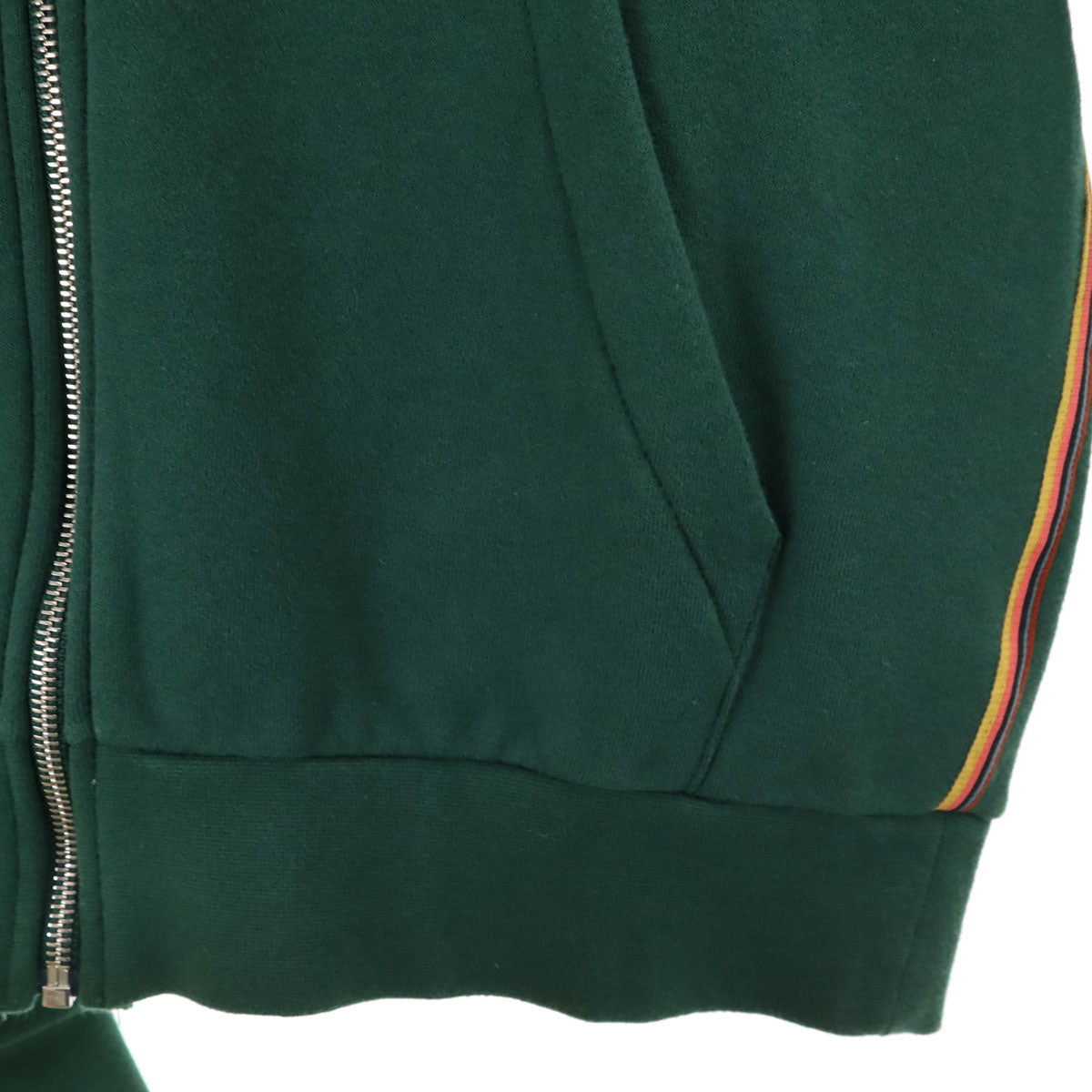 Paul Smith ポールスミス 日本製 長袖 スウェット ジップパーカー M 深緑 メンズ