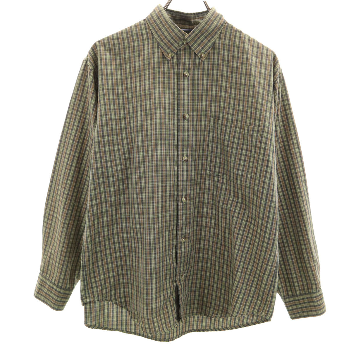 THE NORTH FACE ノースフェイス 長袖 ボタンダウンシャツ M オリーブ系 アウトドア NT26407 メンズ