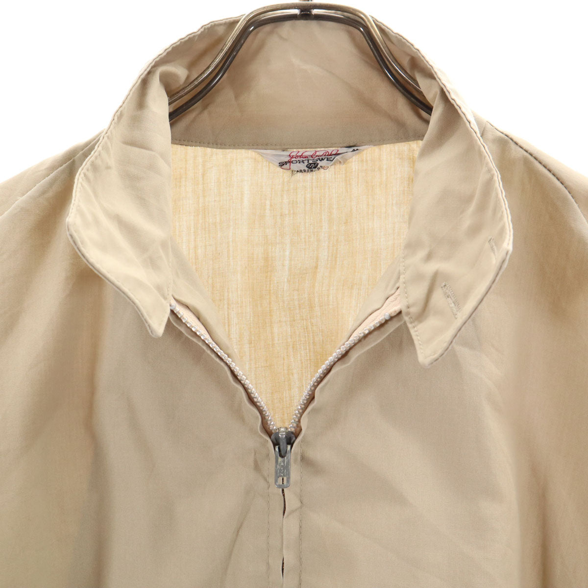 sportswear スポーツウェア 70s ヴィンテージ タロン スイングトップ L グレージュ ジャケット TALONジップ メンズ