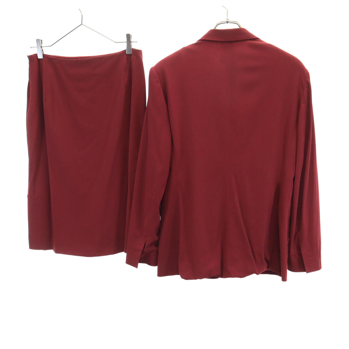 MAX MARA マックスマーラ イタリア製 スカートスーツ 上下 セットアップ 42 ボルドー系 レディース