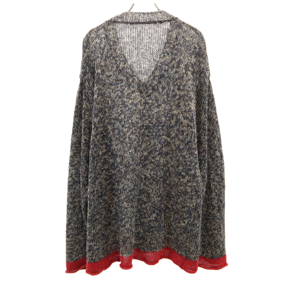 HaaT ハート 日本製 長袖 Vネック セーター 2 ネイビー系 イッセイミヤケ ニット メンズ