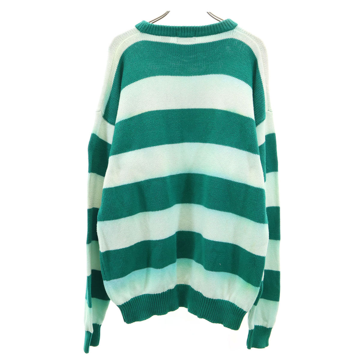 IZOD LACOSTE アイゾッドラコステ 90s オールド ボーダー柄 長袖 セーター L グリーン ニット メンズ