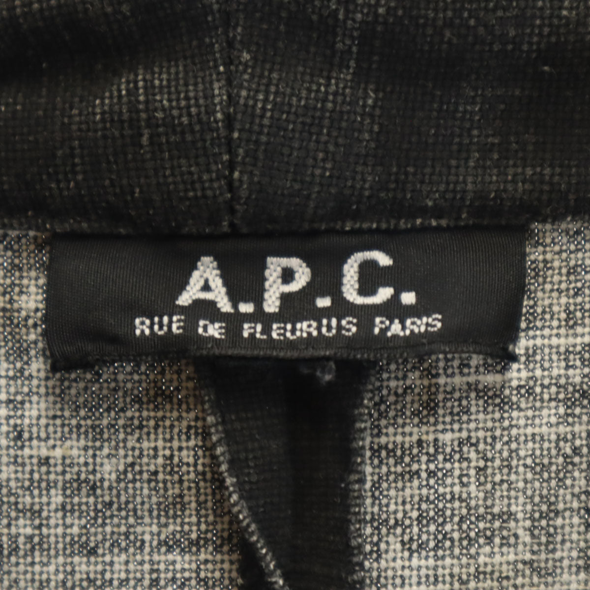 A.P.C. アーペーセー フランス製 リネンブレンド オールド ジャケット ダークグレー系 レディース