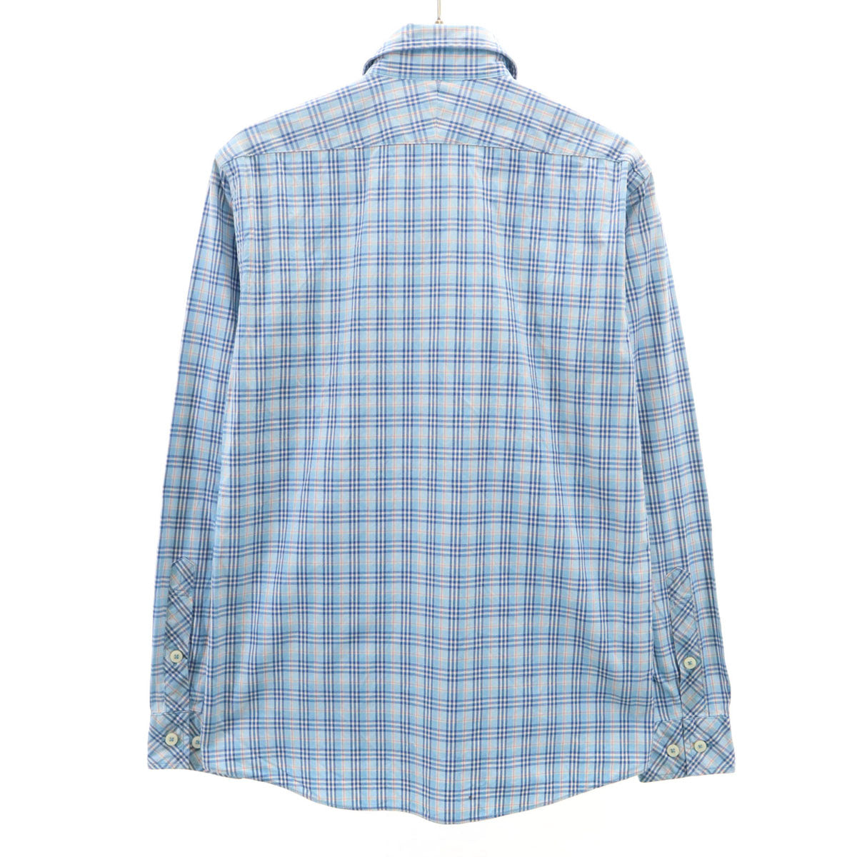 BURBERRY BLACK LABEL バーバリーブラックレーベル チェック柄 長袖 シャツ 1 ブルー 三陽商会 レディース