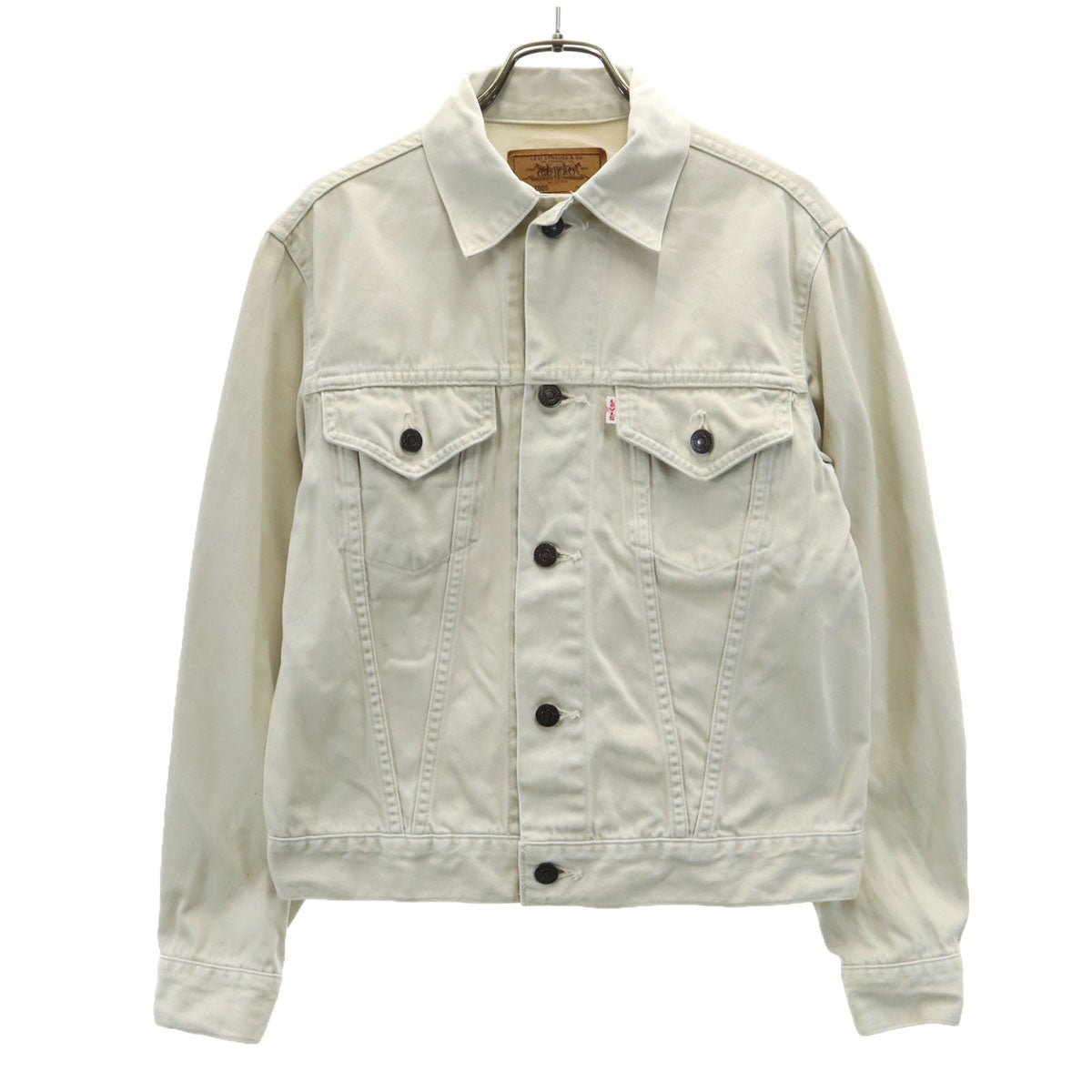 Levi's リーバイス 90s 日本製 オールド デニムジャケット M グレージュ レディース