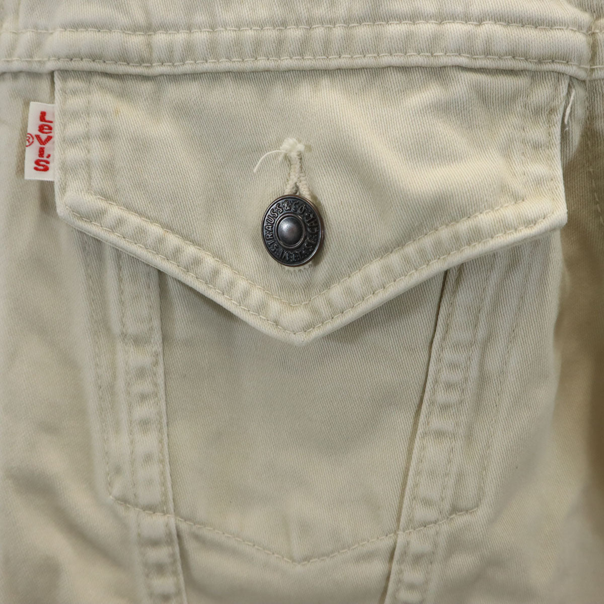 Levi's リーバイス 90s 日本製 オールド デニムジャケット M グレージュ レディース