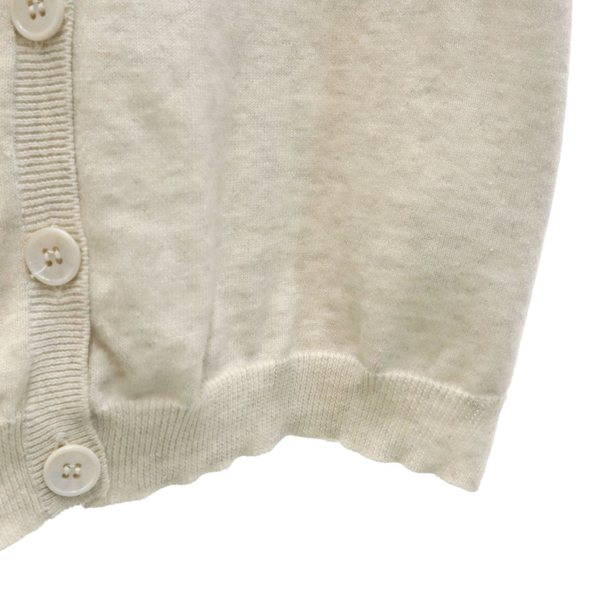 ZADIG&VOLTAIRE DELUXE ザディグエヴォルテールデラックス バック スカル 5分袖 ニットカーディガン TS ベージュ系 レディース