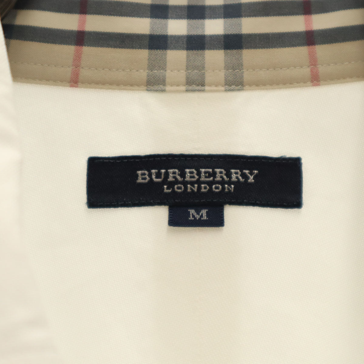 BURBERRY LONDON バーバリーロンドン 長袖 ボタンダウンシャツ M ホワイト メンズ